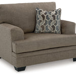 Ashley Furniture - Stonemeade Oversized Chair - Nutmeg - Dark Brown Fabric - Chairs
