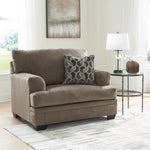 Ashley Furniture - Stonemeade Oversized Chair - Nutmeg - Dark Brown Fabric - Chairs - Additional View 1