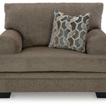 Ashley Furniture - Stonemeade Oversized Chair - Nutmeg - Dark Brown Fabric - Chairs - Additional View 2