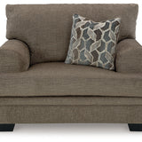 Ashley Furniture - Stonemeade Oversized Chair - Nutmeg - Dark Brown Fabric - Chairs - Additional View 2