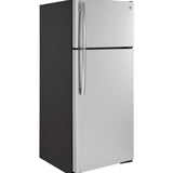 GE STAINLESS STEEL 17.5CU TOP FREEZER REFRIGERATOR - Pearl Silver - Refrigerators - Additional View 2