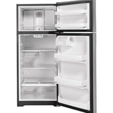 GE STAINLESS STEEL 17.5CU TOP FREEZER REFRIGERATOR - Pearl Silver - Refrigerators - Additional View 3