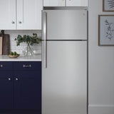 GE STAINLESS STEEL 17.5CU TOP FREEZER REFRIGERATOR - Pearl Silver - Refrigerators - Additional View 5