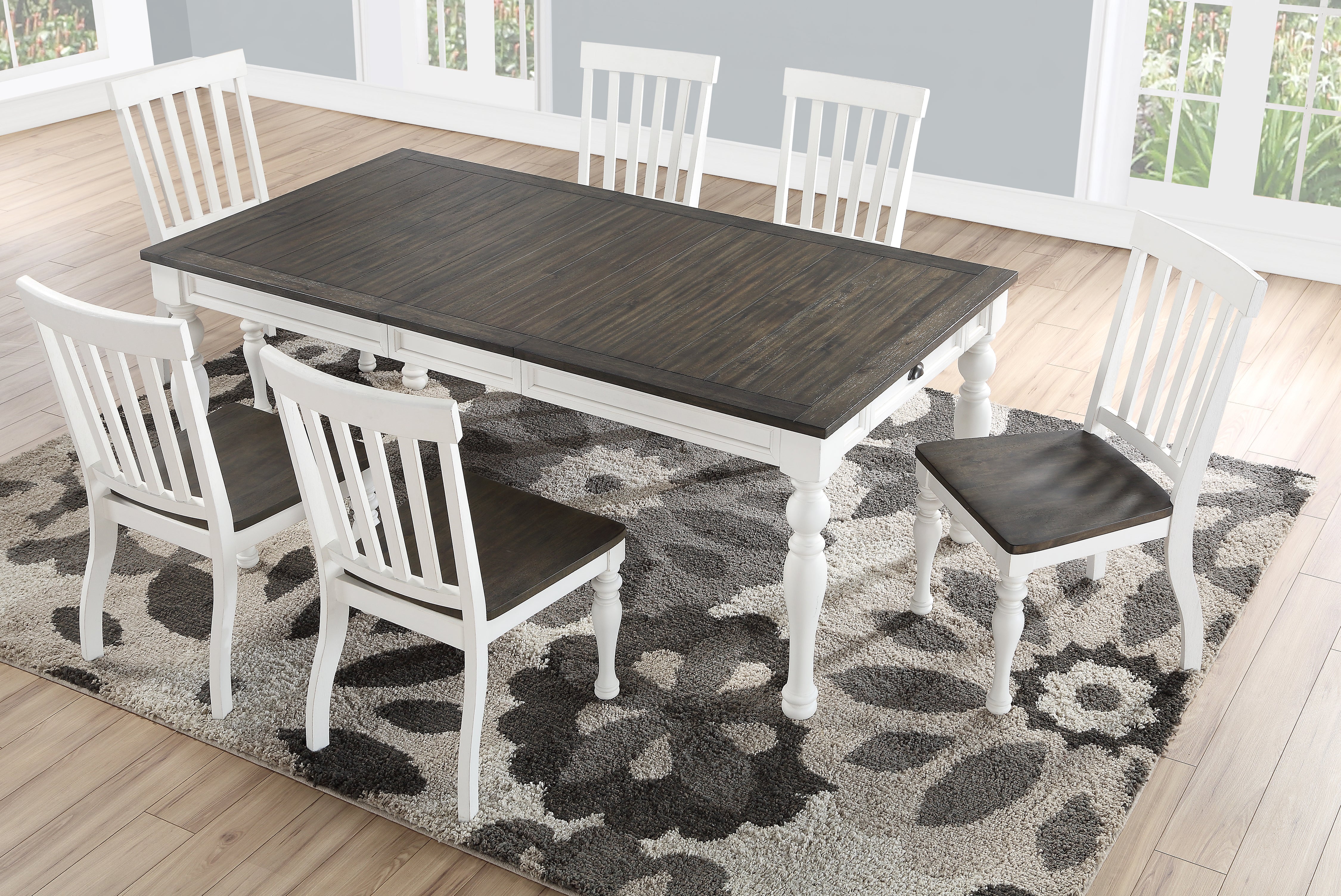 Steve Silver Furniture - Joanna Dining Table - White - Wood - Tables - Additional View 2