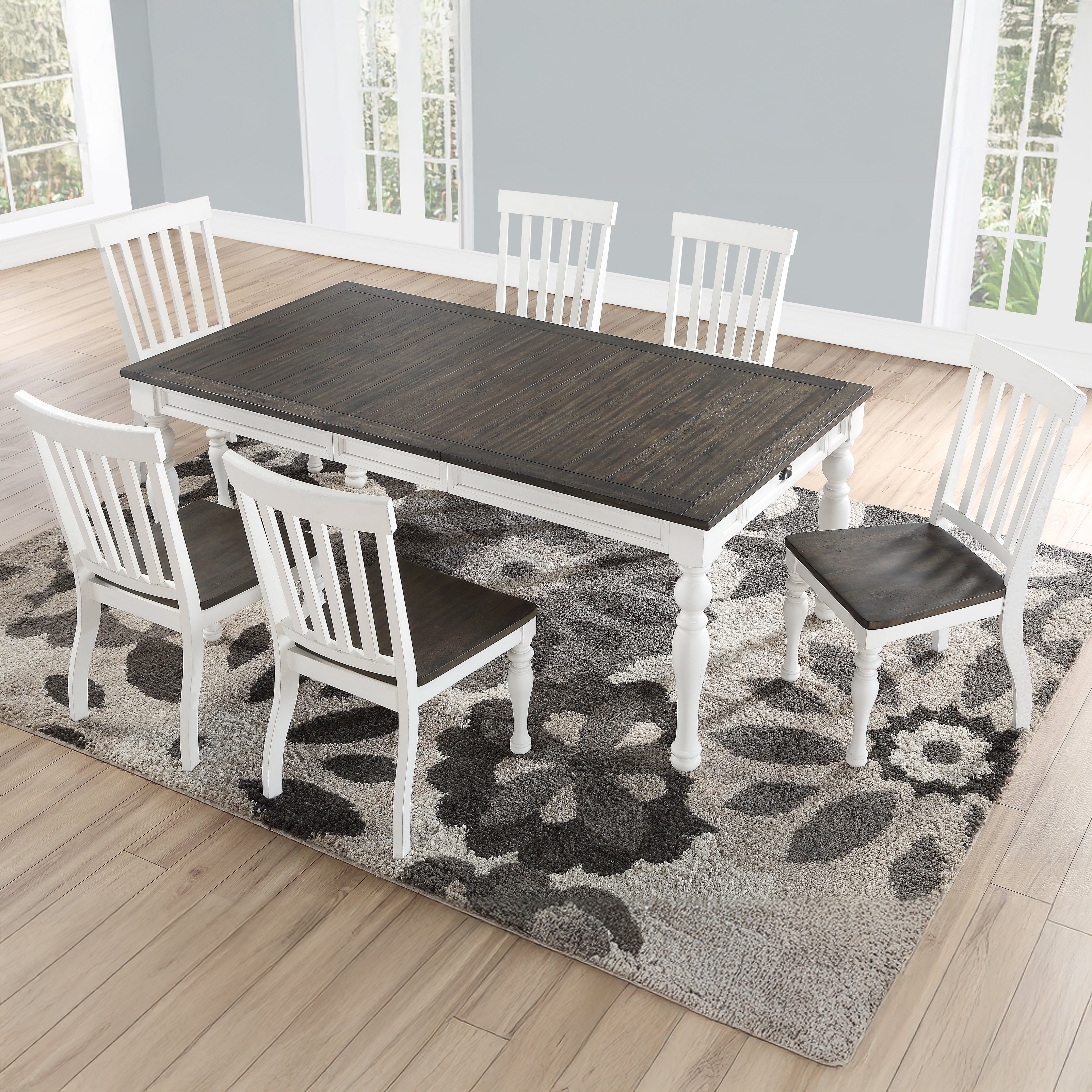 Steve Silver Furniture - Joanna Dining Table - White - Wood - Tables - Additional View 7