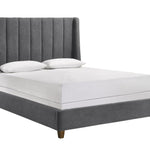 Agnes Queen Bed - Charcoal