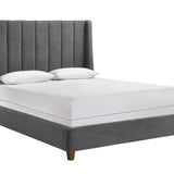 Agnes Queen Bed - Charcoal