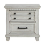 Elements International - MCCOY ANTIQUE WHITE NIGHTSTAND - Wood - Nightstands - Additional View 2