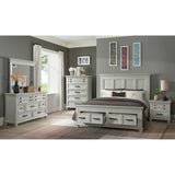 Elements International - MCCOY ANTIQUE WHITE NIGHTSTAND - Wood - Nightstands - Additional View 4
