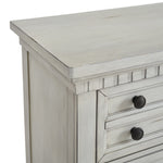 Elements International - MCCOY ANTIQUE WHITE NIGHTSTAND - Wood - Nightstands - Additional View 5