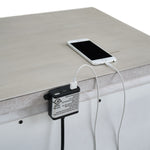 Elements International - MCCOY ANTIQUE WHITE NIGHTSTAND - Wood - Nightstands - Additional View 7