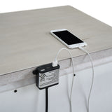 Elements International - MCCOY ANTIQUE WHITE NIGHTSTAND - Wood - Nightstands - Additional View 7