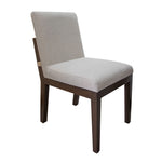 International Furniture Direct - PAROTA RIDGE UPHOLSTERED DINING CHAIR - Dark Brown|Gray Wood|Fabric - Chairs