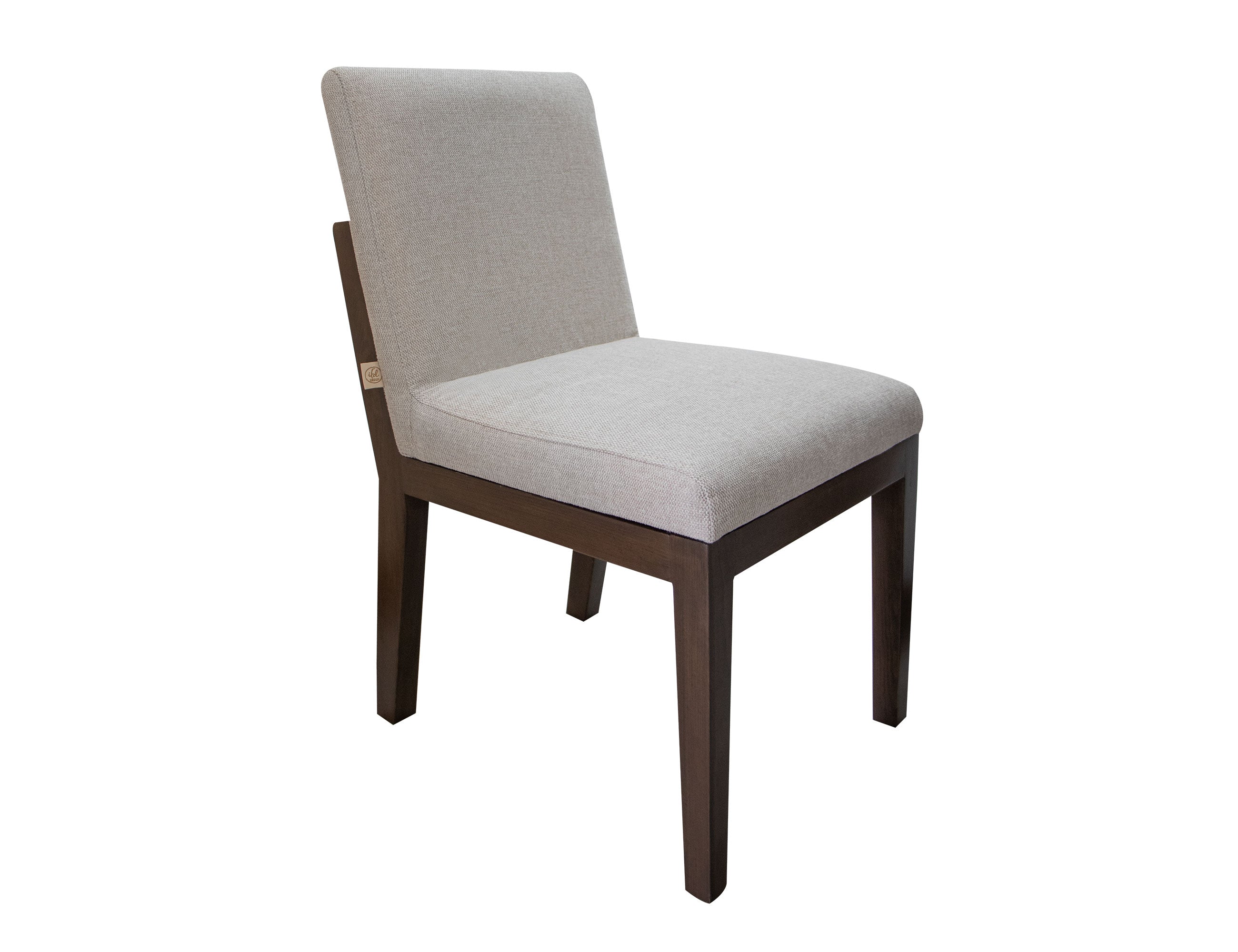 International Furniture Direct - PAROTA RIDGE UPHOLSTERED DINING CHAIR - Dark Brown|Gray Wood|Fabric - Chairs