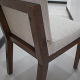 International Furniture Direct - PAROTA RIDGE UPHOLSTERED DINING CHAIR - Dark Brown|Gray Wood|Fabric - Chairs - Additional View 5