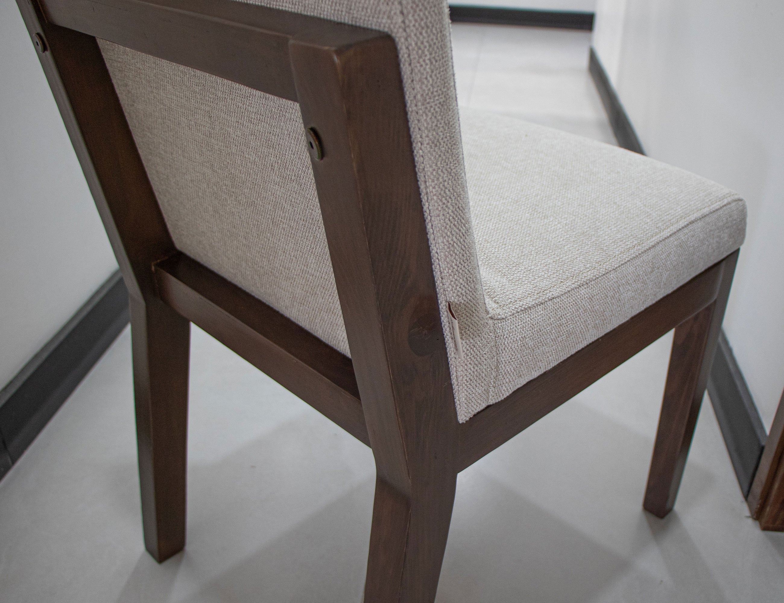 International Furniture Direct - PAROTA RIDGE UPHOLSTERED DINING CHAIR - Dark Brown|Gray Wood|Fabric - Chairs - Additional View 5