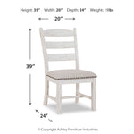 Ashley Furniture - pull from site - Beige Fabric|Wood - Chairs - Additional View 3