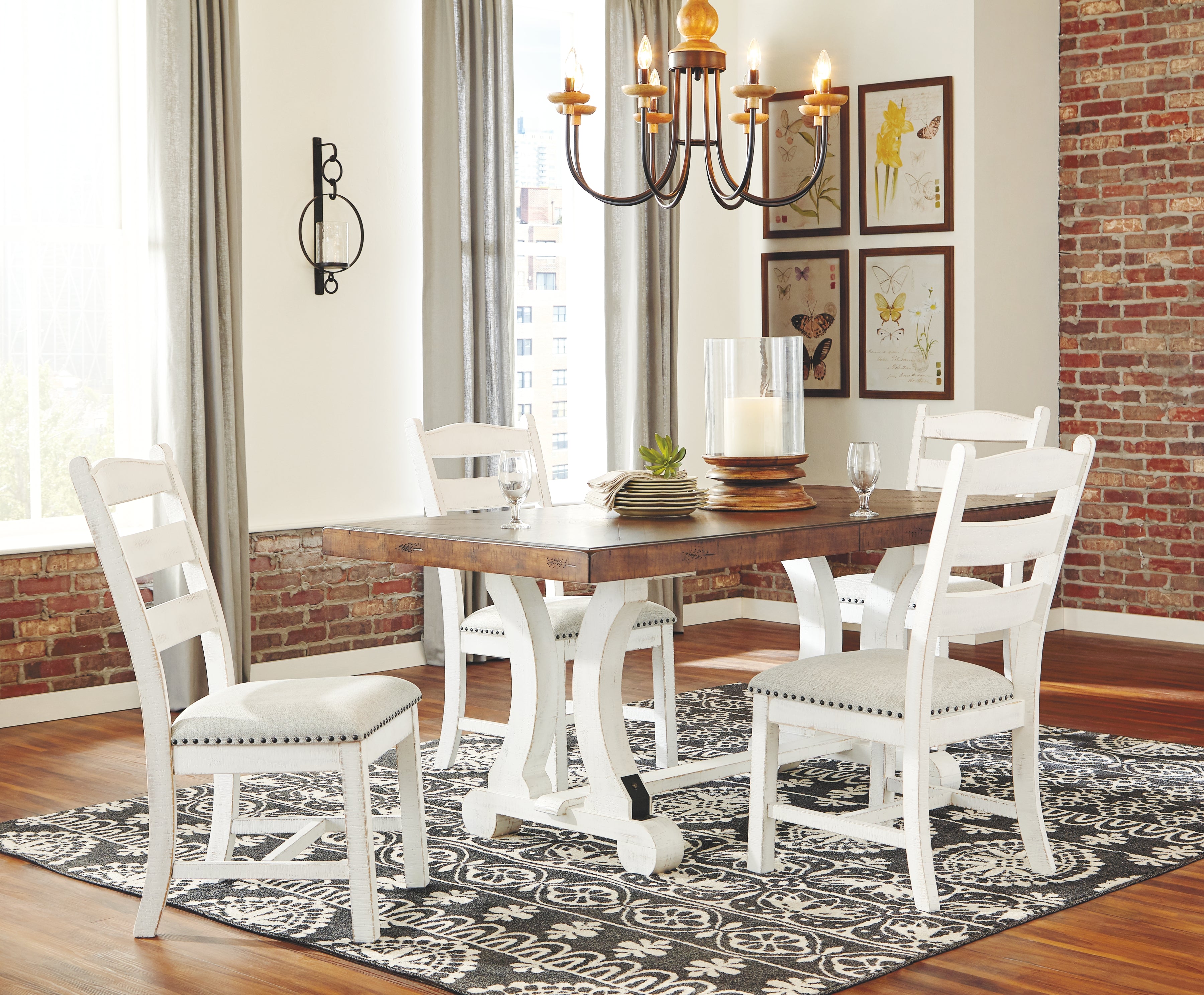 Ashley Furniture - pull from site - Beige Fabric|Wood - Chairs - Additional View 4