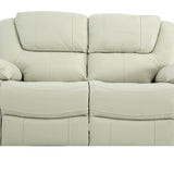 Easton Leather Reclining Loveseat - Stone