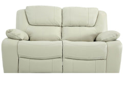 Easton Leather Reclining Loveseat - Stone