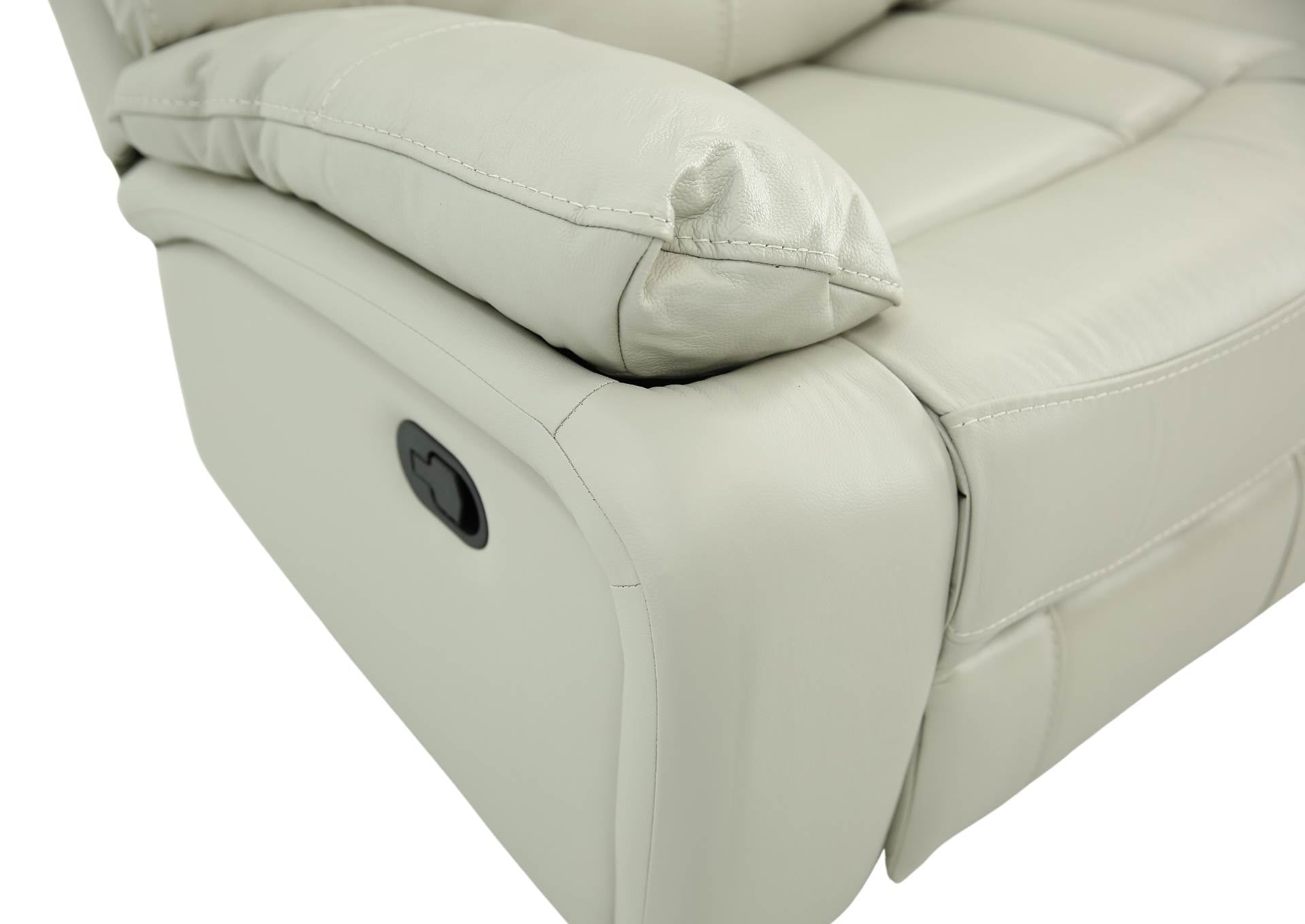 Easton Leather Reclining Loveseat - Stone - Additional View 3