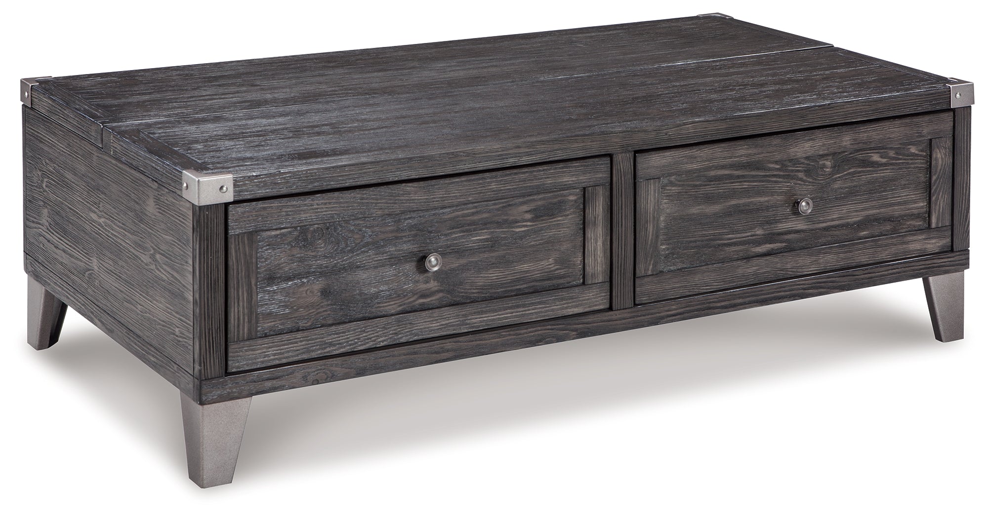 Ashley Furniture - TODOE LIFT TOP COCKTAIL TABLE - Dark Gray Metal|Wood - Tables