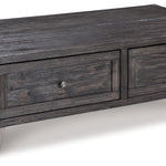 Ashley Furniture - TODOE LIFT TOP COCKTAIL TABLE - Dark Gray Metal|Wood - Tables
