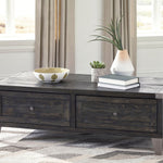Ashley Furniture - TODOE LIFT TOP COCKTAIL TABLE - Dark Gray Metal|Wood - Tables - Additional View 1