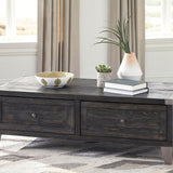Ashley Furniture - TODOE LIFT TOP COCKTAIL TABLE - Dark Gray Metal|Wood - Tables - Additional View 1