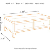 Ashley Furniture - TODOE LIFT TOP COCKTAIL TABLE - Dark Gray Metal|Wood - Tables - Additional View 3