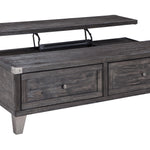 Ashley Furniture - TODOE LIFT TOP COCKTAIL TABLE - Dark Gray Metal|Wood - Tables - Additional View 4