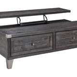 Ashley Furniture - TODOE LIFT TOP COCKTAIL TABLE - Dark Gray Metal|Wood - Tables - Additional View 4