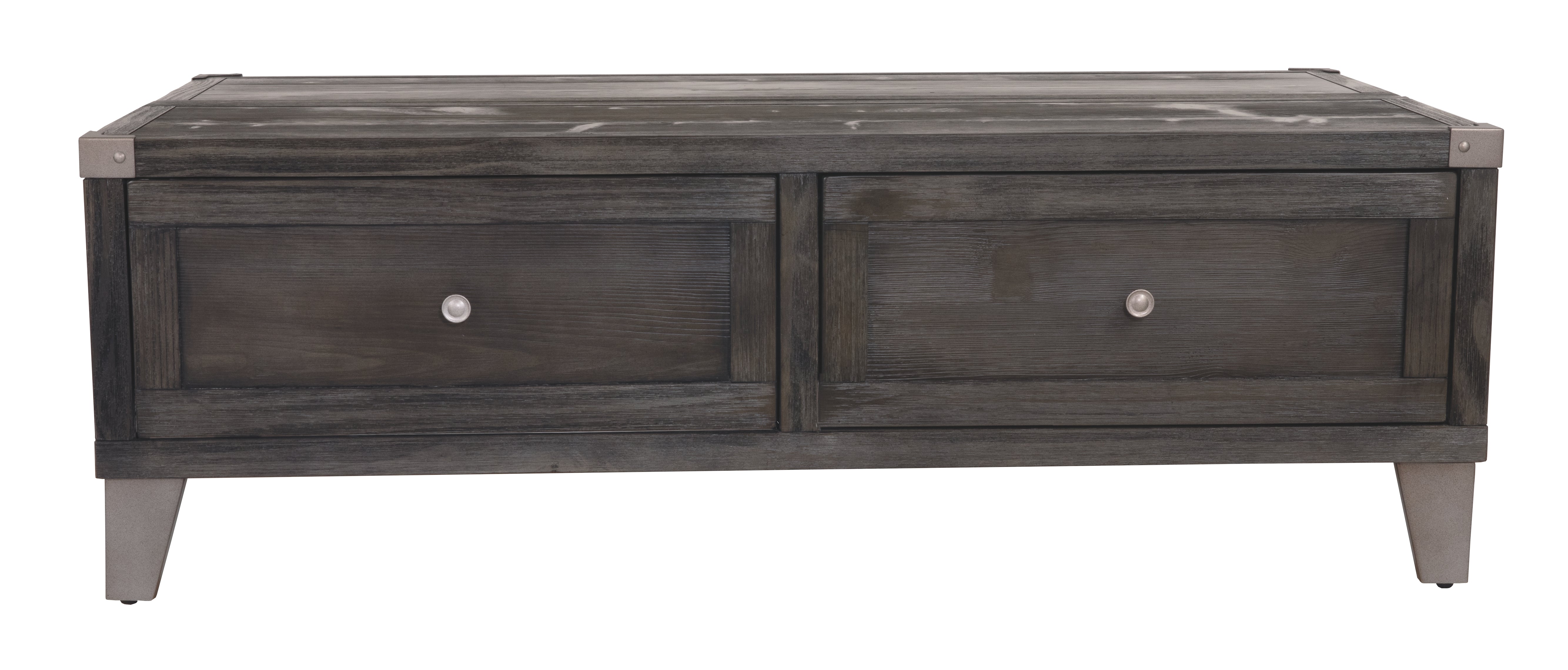 Ashley Furniture - TODOE LIFT TOP COCKTAIL TABLE - Dark Gray Metal|Wood - Tables - Additional View 8