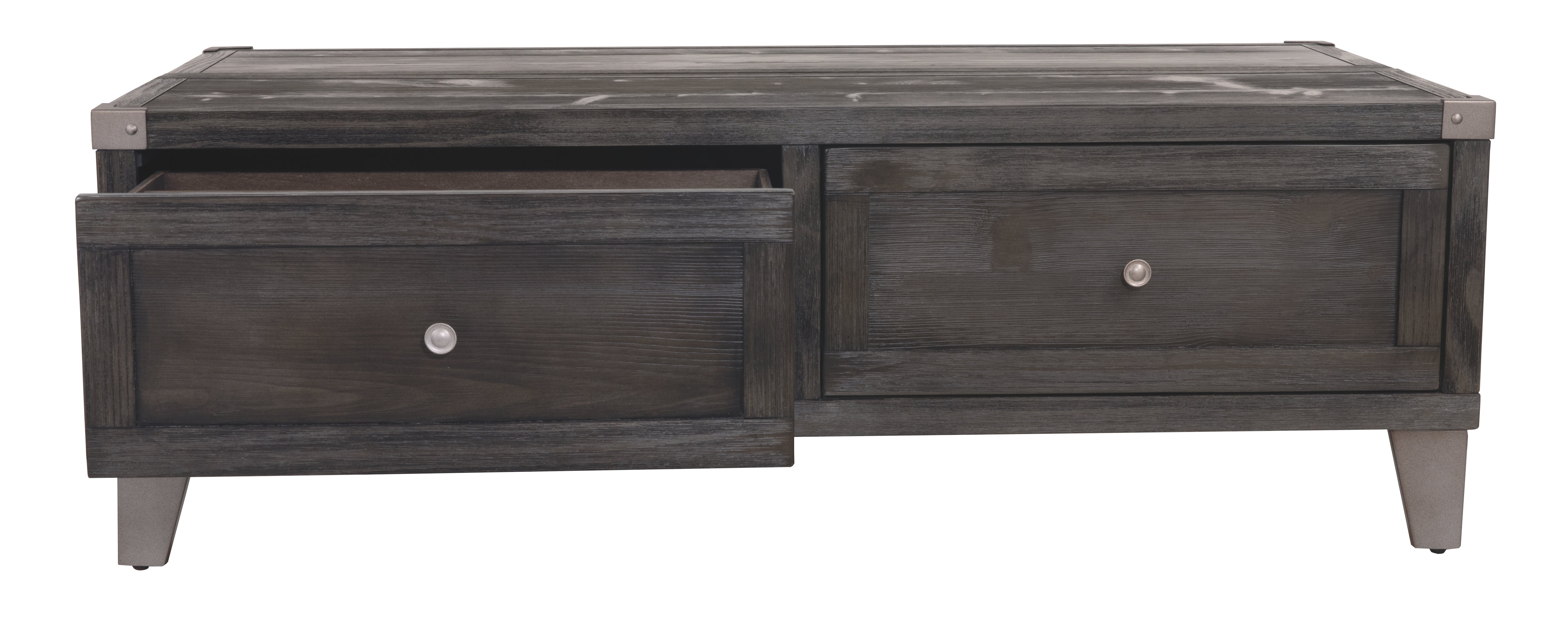 Ashley Furniture - TODOE LIFT TOP COCKTAIL TABLE - Dark Gray Metal|Wood - Tables - Additional View 10