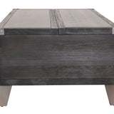 Ashley Furniture - TODOE LIFT TOP COCKTAIL TABLE - Dark Gray Metal|Wood - Tables - Additional View 11