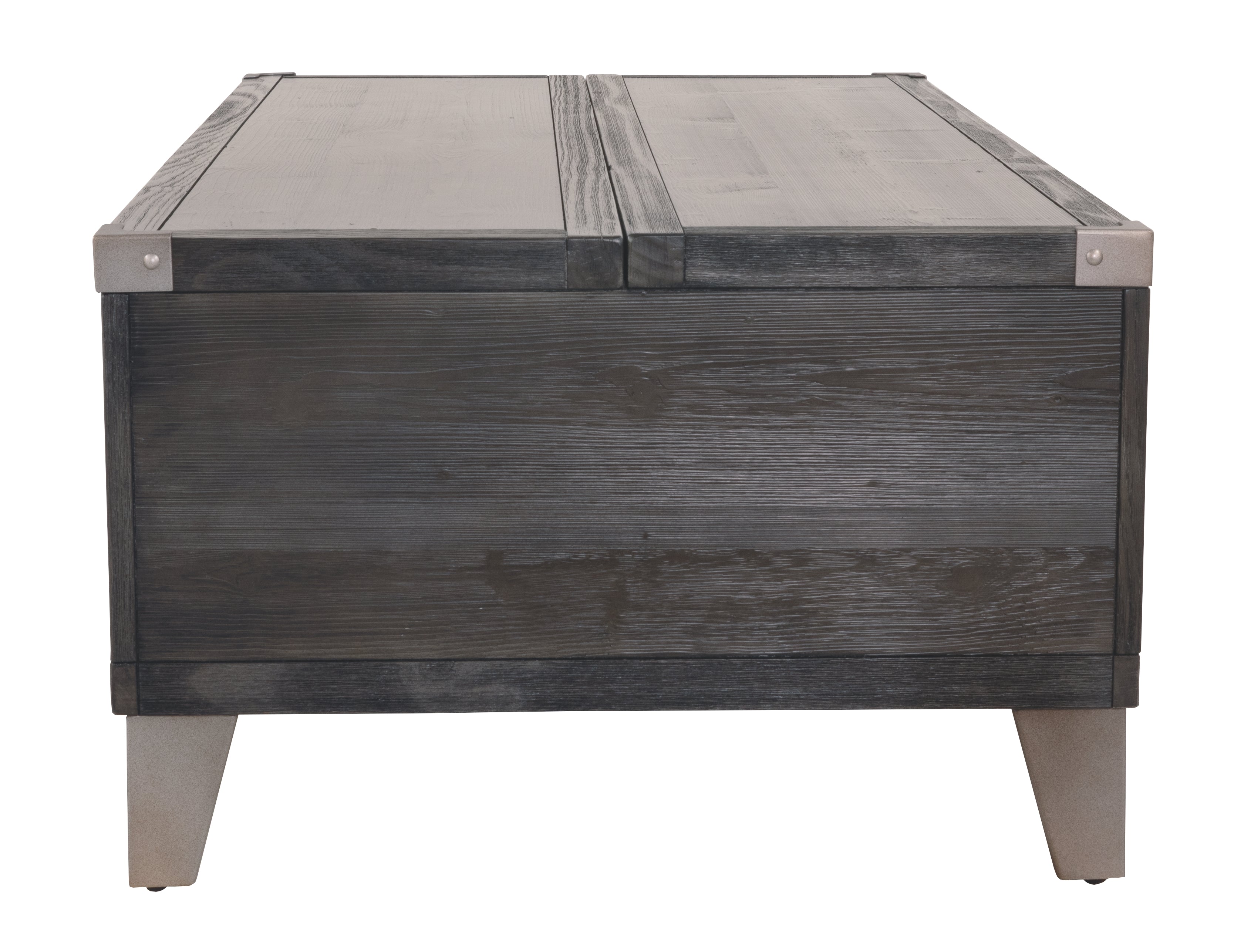 Ashley Furniture - TODOE LIFT TOP COCKTAIL TABLE - Dark Gray Metal|Wood - Tables - Additional View 11