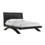 Elements International - Allan Black Full Bed - Wood - Beds