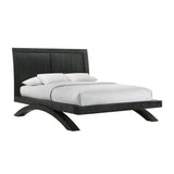 Elements International - Allan Black Full Bed - Wood - Beds