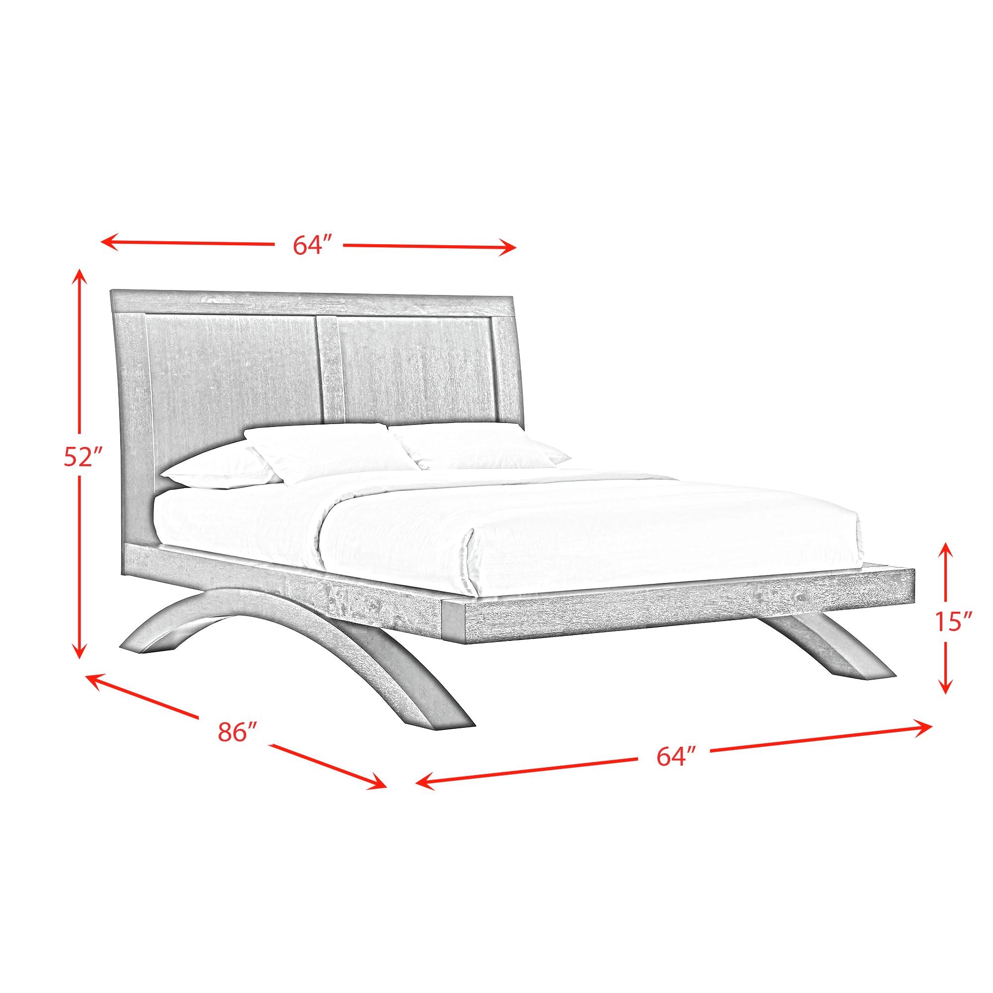 Elements International - Allan Black Full Bed - Wood - Beds - Additional View 8