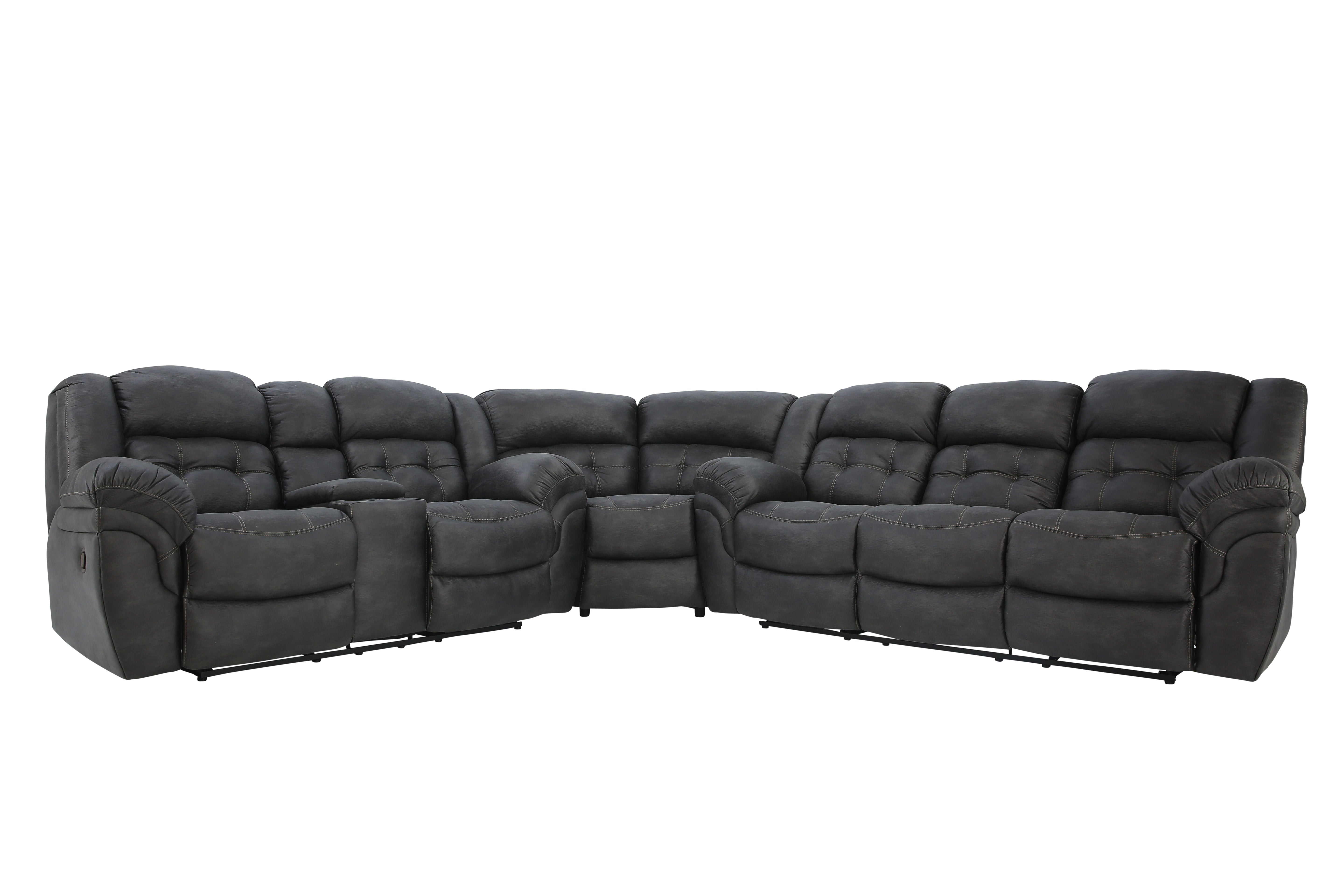 Haygen 3 Piece Sectional - Charcoal