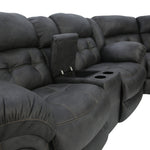 Haygen 3 Piece Sectional - Charcoal - Additional View 4