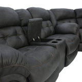 Haygen 3 Piece Sectional - Charcoal - Additional View 4
