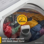 WHIRLPOOL WHITE 4.2CU TOP LOAD WASHER WITH 2-IN-1 REMOVABLE AGITATOR - Steel - Washers - Additional View 7