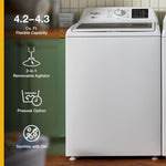 WHIRLPOOL WHITE 4.2CU TOP LOAD WASHER WITH 2-IN-1 REMOVABLE AGITATOR - Steel - Washers - Additional View 14