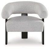 Ashley Furniture - DULTISH SNOW ACCENT CHAIR - White Fabric|Wood - Chairs - Additional View 2