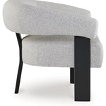 Ashley Furniture - DULTISH SNOW ACCENT CHAIR - White Fabric|Wood - Chairs - Additional View 3