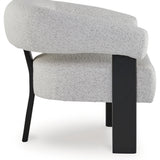 Ashley Furniture - DULTISH SNOW ACCENT CHAIR - White Fabric|Wood - Chairs - Additional View 3