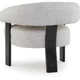 Ashley Furniture - DULTISH SNOW ACCENT CHAIR - White Fabric|Wood - Chairs - Additional View 4