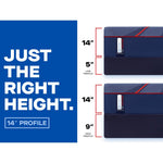 Tempur Sealy - HIGH POINT II HYBRID FIRM QUEEN MATTRESS - Blue Fabric - Mattresses - Additional View 14