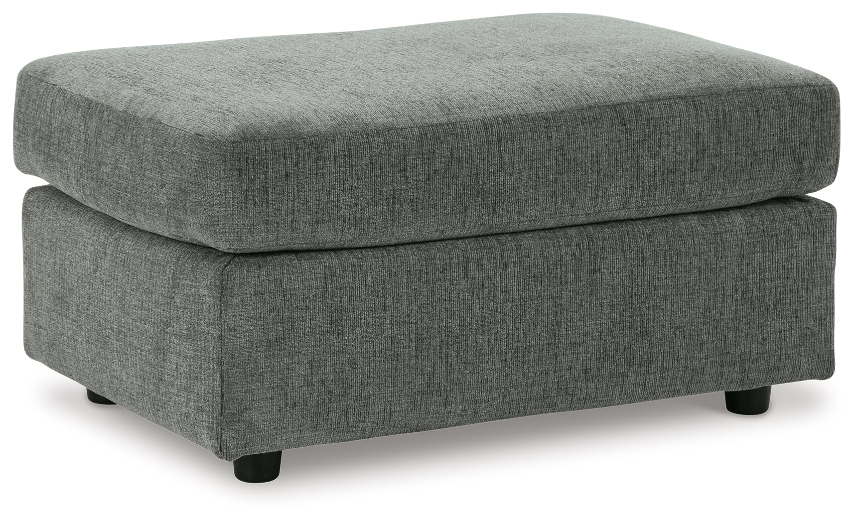 Ashley Furniture - STAIRATT GRAVEL OTTOMAN - Dark Gray Fabric - Ottomans